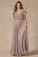 Vestido de gasa de manga larga de Juliet 261