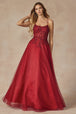 Vestido corsé sin mangas con apliques de Juliet 295
