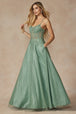 Vestido corsé sin mangas con apliques de Juliet 295