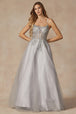 Vestido corsé sin mangas con apliques de Juliet 295