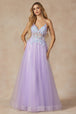 Vestido corsé con mangas abullonadas y mariposa 3D de Juliet 2401