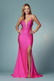 Vestido de sirena con abalorios de Nox Anabel E1003