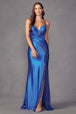 Vestido ajustado sin mangas con aberturas de Juliet 2417