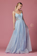 Vestido largo sin mangas Glitter de Nox Anabel T1033