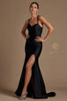 Vestido ajustado con tirantes y abertura en la espalda de Nox Anabel T481