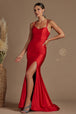 Vestido ajustado con tirantes y abertura en la espalda de Nox Anabel T481