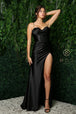 Vestido de satén ajustado de Nox Anabel E1042