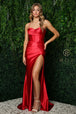 Vestido de satén ajustado de Nox Anabel E1042