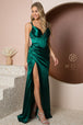 Vestido Largo de Satén por Nox Anabel E1047