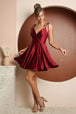 Vestido Corto con Lazos en los Hombros de Nox Anabel R701