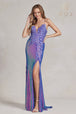 3D Floral Vestido de lentejuelas por Nox Anabel R1207