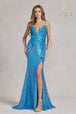 3D Floral Vestido de lentejuelas por Nox Anabel R1207