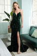 Vestido de terciopelo con lentejuelas de Nox Anabel R433