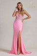 Vestido bordado con cuello en V de Nox Anabel G1150