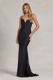 Vestido de sirena sin mangas con pedrería de Nox Anabel K1123