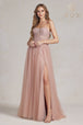 Vestido de tul con corsé y apliques de Nox Anabel J1089