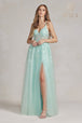 Vestido corsé de tul con adornos de Nox Anabel T1081