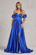Vestido largo sin tirantes de Nox Anabel K1122