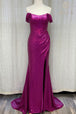 Vestido de lentejuelas sin hombros de Nox Anabel R1203