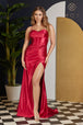 Vestido de satén ajustado de Nox Anabel E1042