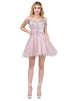 Vestido ajustado con hombros descubiertos joya Dancing Queen 2023