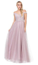 Vestido bordado con hombros descubiertos en línea A Dancing Queen 2538