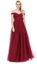 Vestido bordado con hombros descubiertos en línea A Dancing Queen 2538