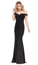 Vestido ajustado con apliques de encaje y hombros descubiertos Dancing Queen 2562
