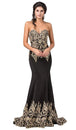 Vestido de novia dorado con escote de trompeta Dancing Queen 2718