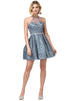 Vestido de tirantes sin mangas con escote halter en línea A Dancing Queen 3224