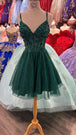 Vestido de fiesta con mangas de tirantes y cuello en V Dancing Queen 3342