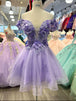 Vestido corto sin mangas y cuello en V ilusión Dancing Queen 3344
