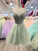 Vestido de fiesta con mangas de tirantes y cuello en V Dancing Queen 3353