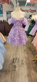 Vestido de fiesta con mangas de tirantes y cuello en V Dancing Queen 3355