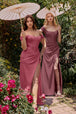Vestido de satén suave de corsé 7484 de Ladivine