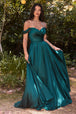 Vestido Satin A-Line  7493C de Ladivine