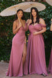 Vestido Satin A-Line  7493C de Ladivine