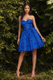 Vestido corto sin tirantes 9243 de Ladivine