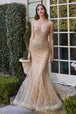 Vestido de sirena con cuentas B718 de Ladivine