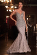 Vestido de sirena con cuentas B718 de Ladivine