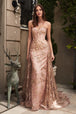 Elegante vestido con capa desmontable CB046 de Ladivine