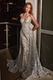 Elegante vestido con capa desmontable CB046 de Ladivine