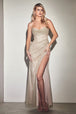 Vestido ajustado con brillo estilo Corsé CD254 de Ladivine