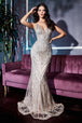 Vestido con detalle de pedreria CD935 de Ladivine