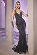 Vestido con detalle de pedreria CD935 de Ladivine