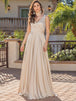 Vestido de fiesta de satén sin mangas en línea A Dancing Queen 4262