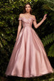 Vestido de pelota de organza fuera del hombro J823 de Ladivine
