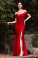 Vestido de la noche liso con detalle del hombro KV1050 de Ladivine