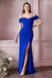 Vestido de crepe fuera del hombro KV1057 de Ladivine
