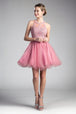 Vestido de cóctel corto en capas UJ0119 de Ladivine